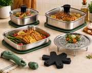 Frigidaire 14-Piece Single-Ply Stainless Steel Cookware Set
