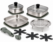 Frigidaire 14-Piece Single-Ply Stainless Steel Cookware Set
